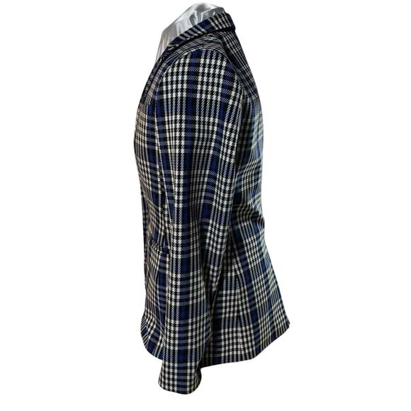 Banana Republic Plaid Lined Blazer Preppy Blazer Holiday - 12 Tall - Picture 5 of 8